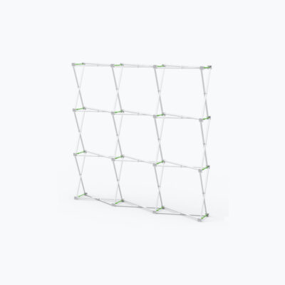 8ft Straight Velcro Fabric Pop Up Display (Hardware Only)