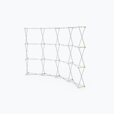 10ft Curved Velcro Fabric Pop Up Display (Hardware Only)